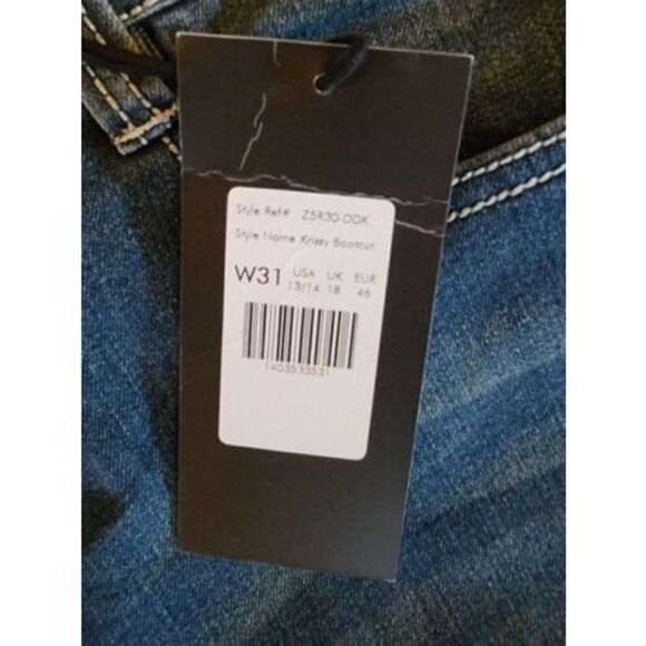 Red Label London Rose Royce Jr. Bootcut Jeans Denim Blue 31‎ (13/14) NWT - Picture 4 of 8